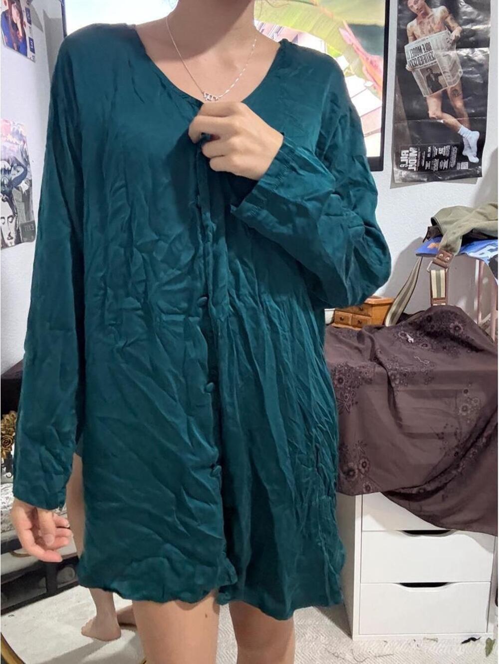 Victoria's Secret Women's Green and Blue Dress
